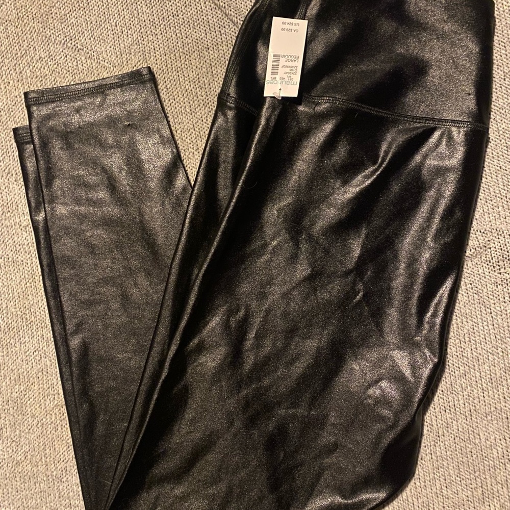 Maurices Black Faux Leather Leggings - Picture 2 of 6